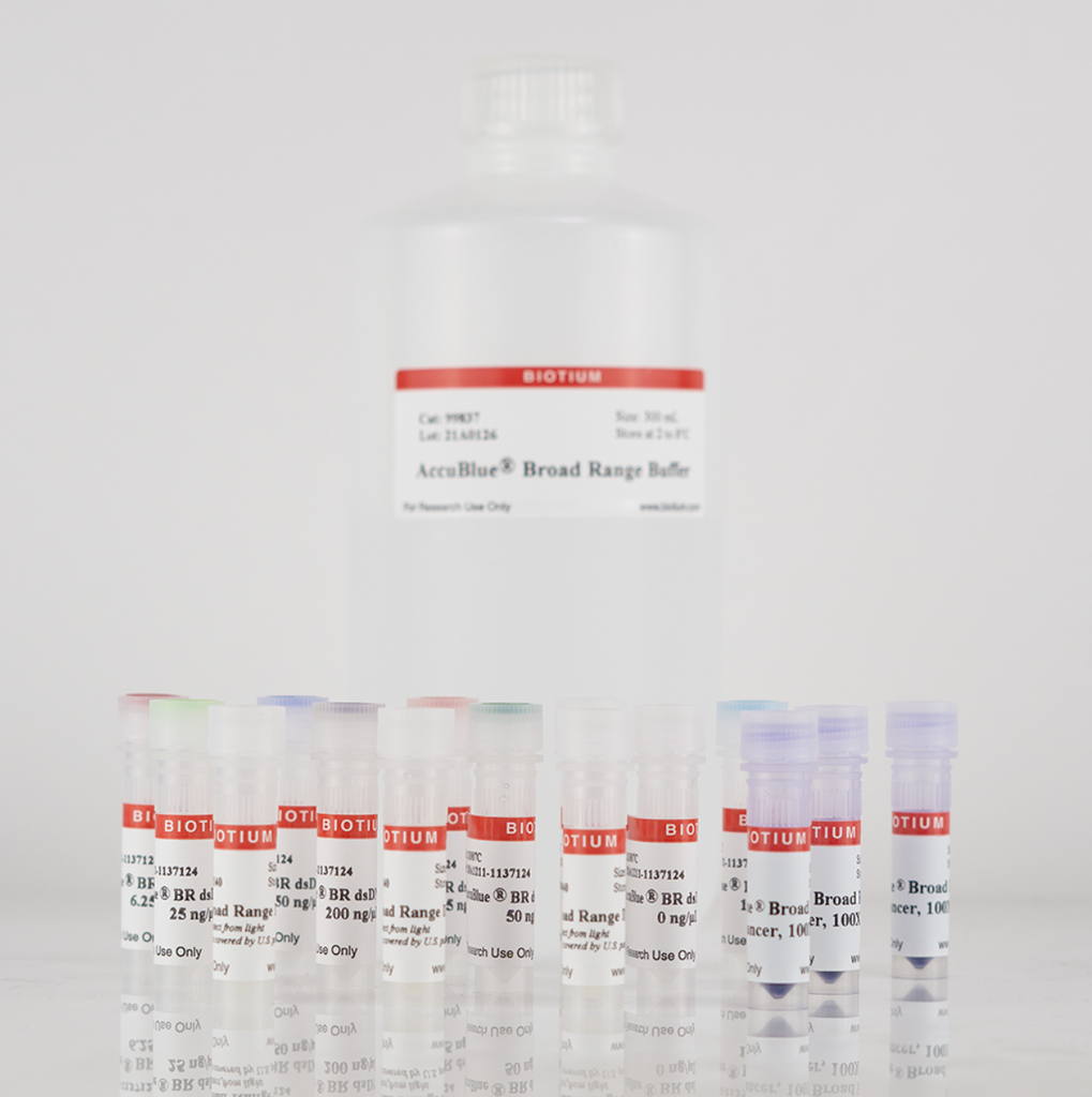 [0037-31007] AccuBlue® Broad Range dsDNA Quantitation Kit with DNA Standards - 1500 assays