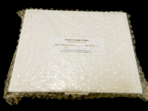 [0527-PO101] Gelatin-Coated Microscope Slides (75X25 Mm) - 100 slides/box