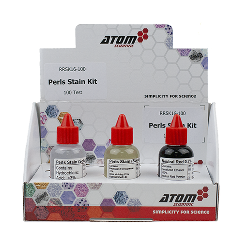 [0707-RRSK16-100] Perls Stain Kit (for detectioning ferric iron in tissues and blood/bone marrow smears) - 100 reactions