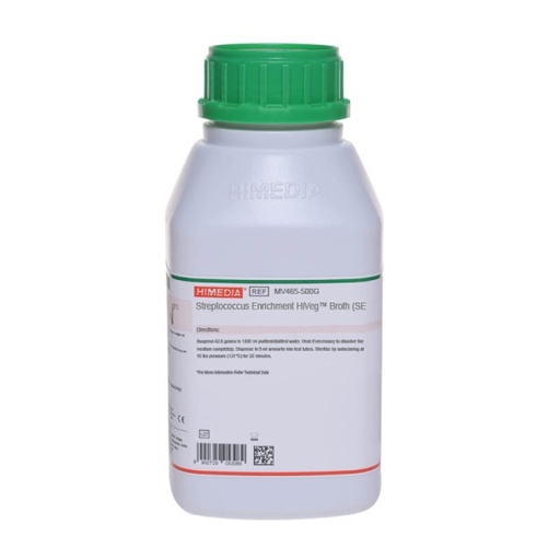 [0959-MV465-500G] Streptococcus Enrichment HiVeg™ Broth (SE HiVeg™ Broth) - 500 grams